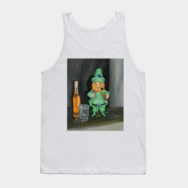 Leprechaun Art, Leprechaun artwork, St Patrick’s day decorations, st Patrick’s decor, St Patrick’s day home decor, leprechaun decorations Tank Top by YellowDotArtist